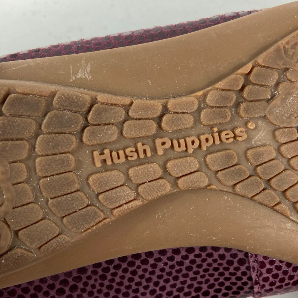 Hush Puppies Women's Casual Slip On Ballet Flat Purple Plum Size 8.5 - Picture 8 of 9
